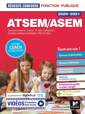 cover image of Réussite Concours ATSEM/ASEM 2020-2021--Préparation complète